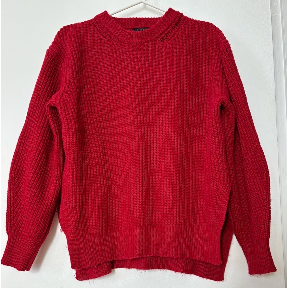 Dynamite Red Ribbed Sweater - Size XXS 🔥